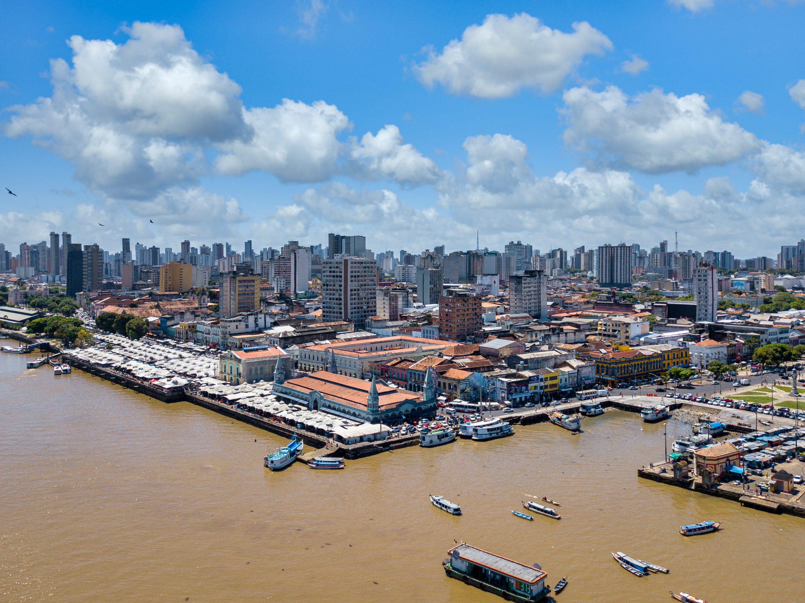 asian city with waterfront